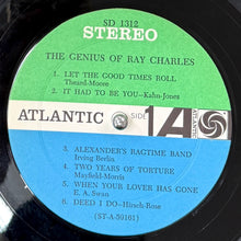 Load image into Gallery viewer, RAY CHARLES / The Genius Of Ray Charles ( Atlantic – SD 1312, LP)
