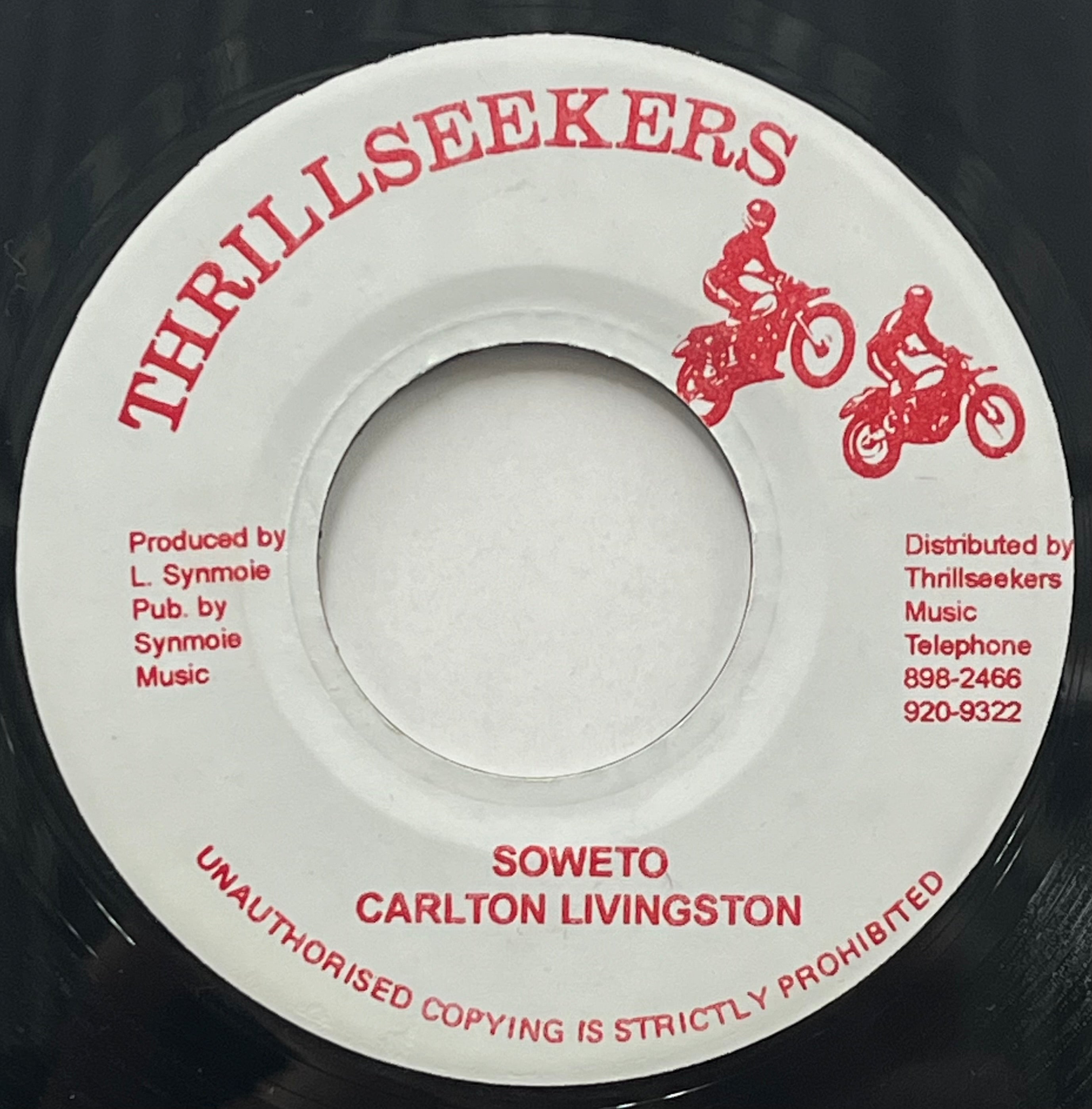 CARLTON LIVINGSTON / Soweto (Thrillseekers, 7inch) – TICRO MARKET