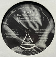 JERRY THE CAT / The Statements EP (Psychostasia Recordings – PSY-007, 12inch)