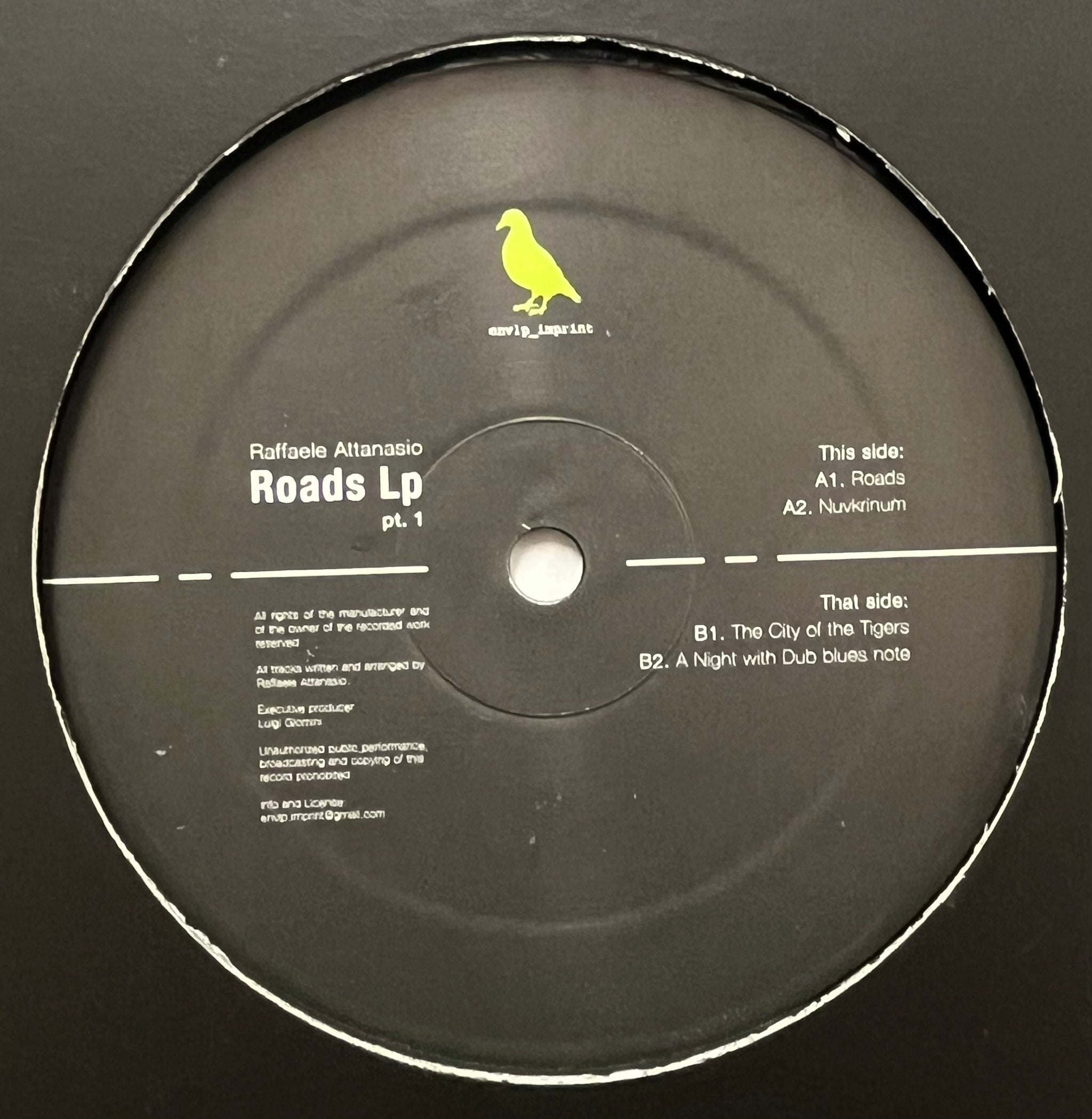 Raffaele Attanasio / Roads LP Pt.1 (Envlp_Imprint – ENVLP12004
