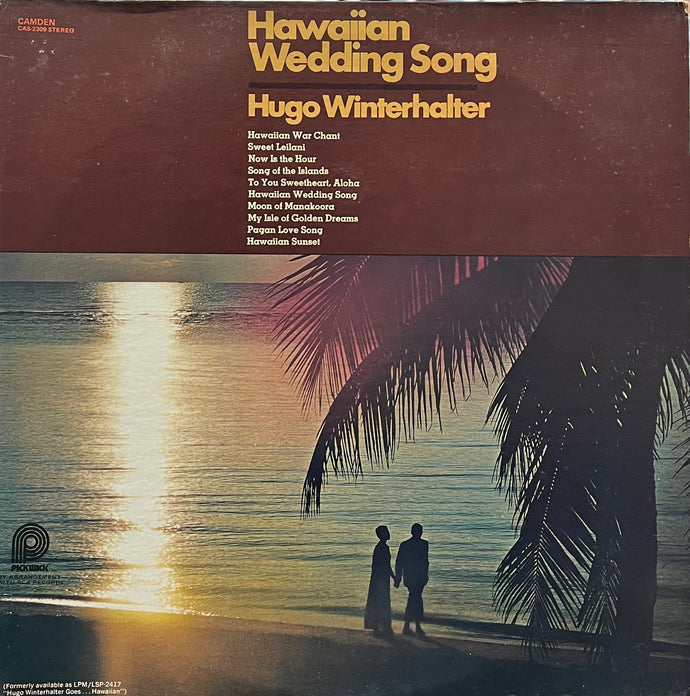 HUGO WINTERHALTER / Hawaiian Wedding Song (RCA Camden – CAS-2309, LP)