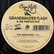 GRANDMASTER FLASH & THE FURIOUS FIVE / The Message / It's Nasty (Genius Of Love) HCL 2261, 12inch