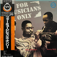 STAN GETZ - DIZZY GILLESPIE - SONNY STITT / For Musicians Only (Verve Records – 20MJ-0087, LP) 帯付