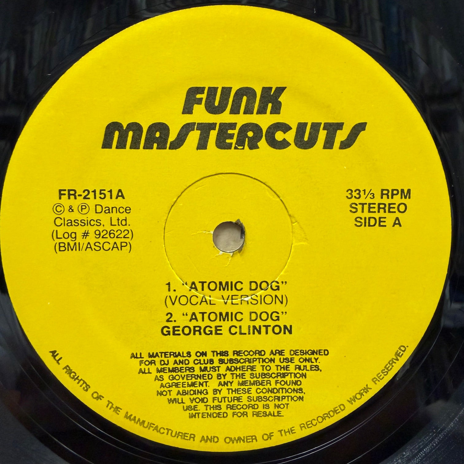 GEORGE CLINTON - ZAPP / Atomic Dog / Dance Floor ( FR-2151, 12inch
