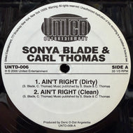 Sonya Blade & Carl Thomas - 50 Cent / Ain't Right / Jackin' For Jay-Z (UNTD-006, 12inch)
