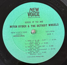 Load image into Gallery viewer, MITCH RYDER AND THE DETROIT WHEELS / Sock It To Me! ( New Voice Records – NVS 2003, LP)
