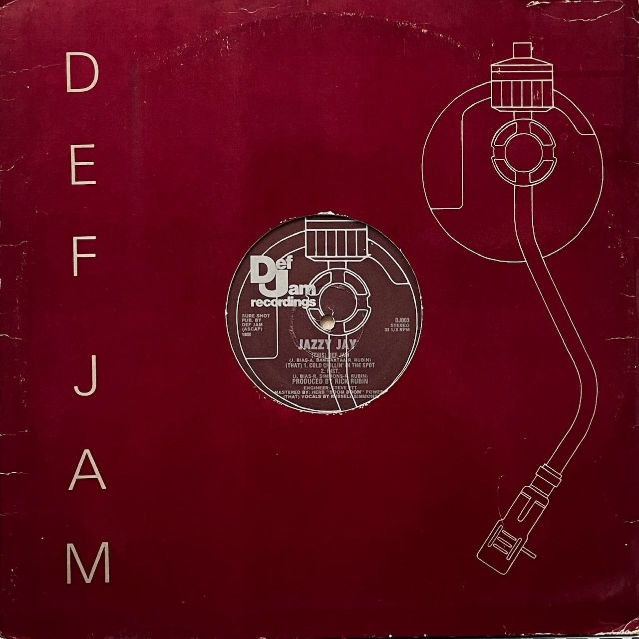 JAZZY JAY / Def Jam / Cold Chillin' In The Spot (DJ003, 12inch