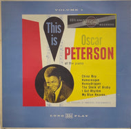 OSCAR PETERSON / This Is Oscar Peterson At The Piano Volume 1 (LP)
