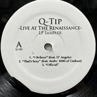 Q-TIP / Live At The Renaissance LP Sampler (Q-100, 12inch)