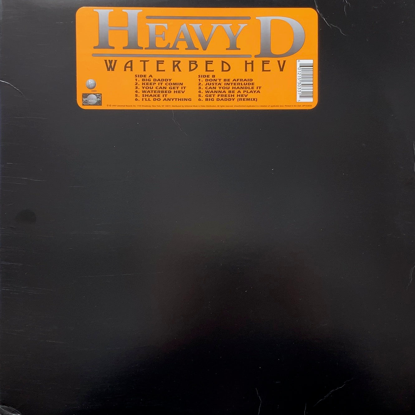 HEAVY D / Waterbed Hev (UPT 53033, LP) TICRO MARKET