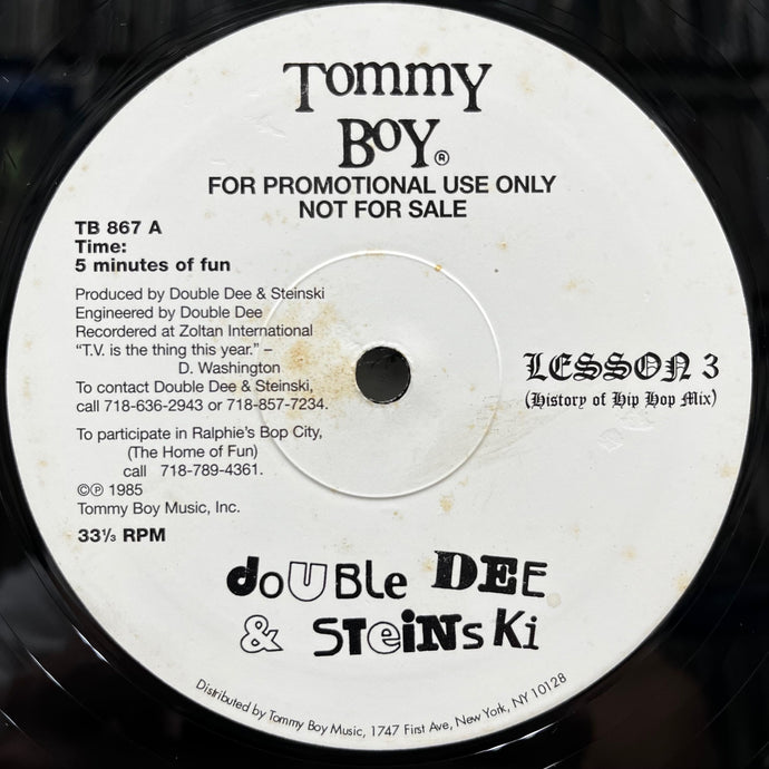 洋楽 Double Dee & Steinski - Lesson 1, 2 & 3 DOUBLE DEE & STEINSKI / Lesson 1, 2 & 3 (Reissue, 12inch) – TICRO