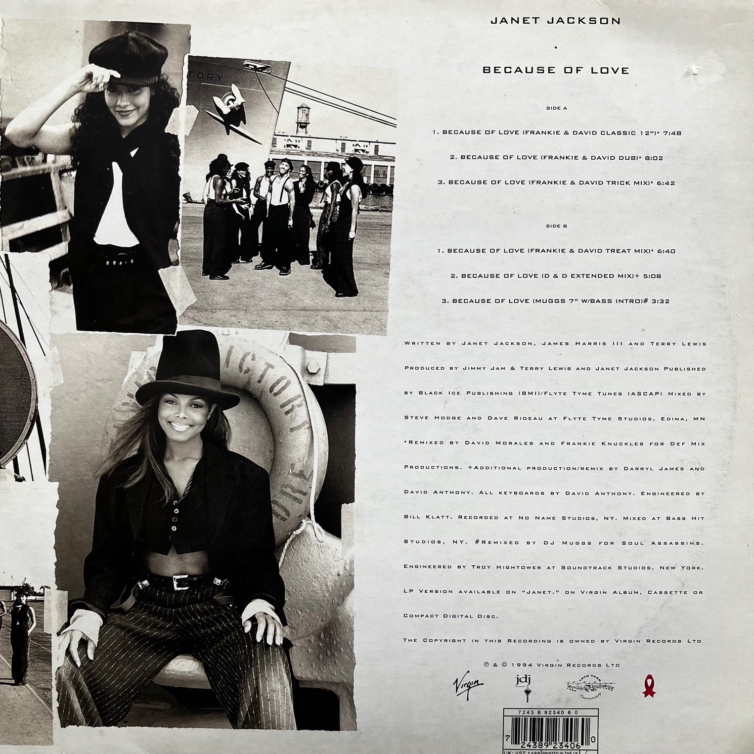 JANET JACKSON / Because Of Love (VST 1488, 12inch) – TICRO MARKET