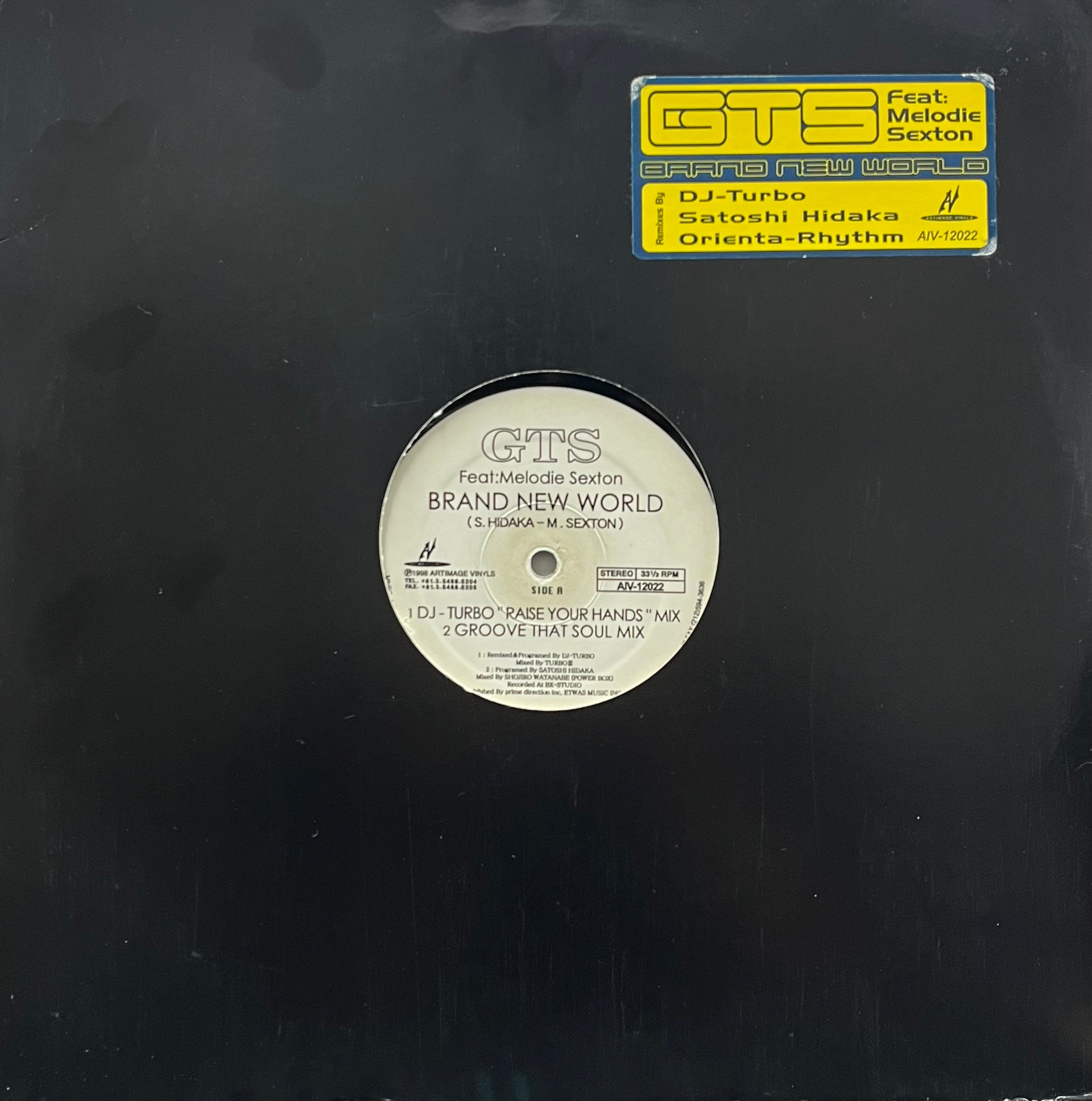 GTS / Brand New World (Artimage Vinyls, AIV-12022, 12inch