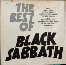 画像をギャラリービューアに読み込む, BLACK SABBATH / The Best Of Black Sabbath（ Vertigo ‎– FD-94, LP)
