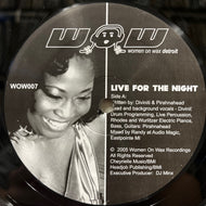 DIVINITI & PIRAHNAHEAD / Live For The Night (WOW007, 12inch)