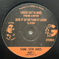 V.A. (Sygaire & Defcon, DJ Ayres) / GAMM - Doin' James Part 1 (G.A.M.M. – GAMMJB001, 12inch)