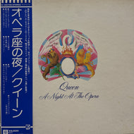 QUEEN / A Night At The Opera (オペラ座の夜) ( inc. Bohemian Rhapsody )Elektra, P-10075E, LP 帯付