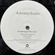 ADRIANA EVANS / Remember The Love (NTR1001, 12inch)