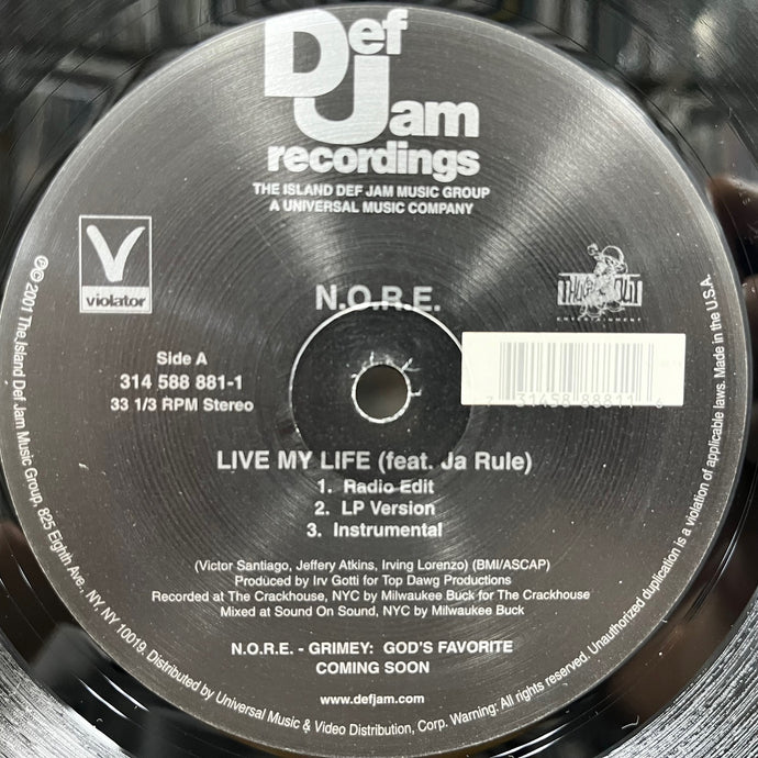 N.O.R.E. / Live My Life (DEFR 15461-1, 12inch) – TICRO MARKET