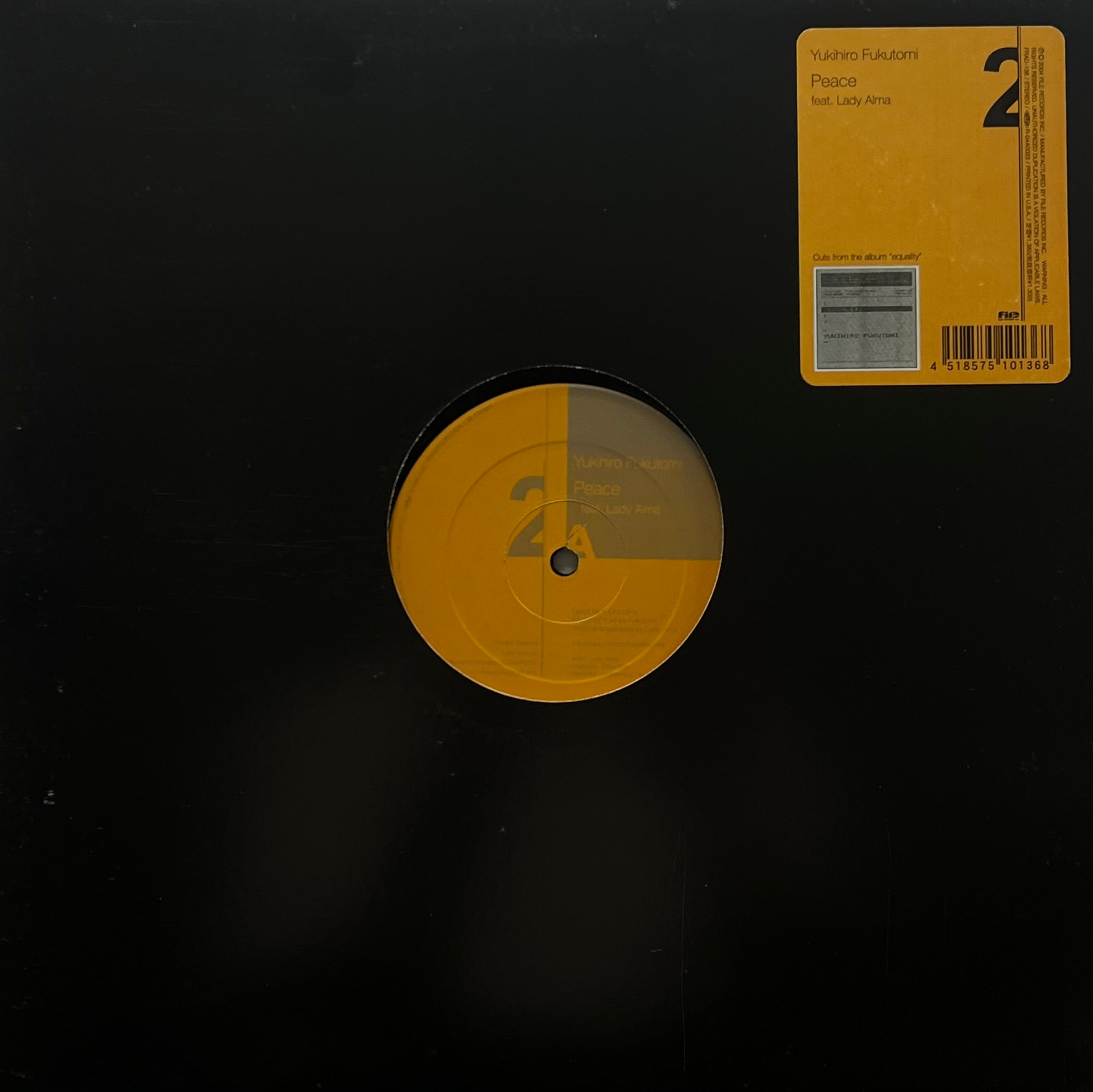 YUKIHIRO FUKUTOMI / Peace / Hooked (File, FRAD-136, 12inch