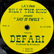 DEFARI / Say It Twice (DEFARI-1007, 12inch)