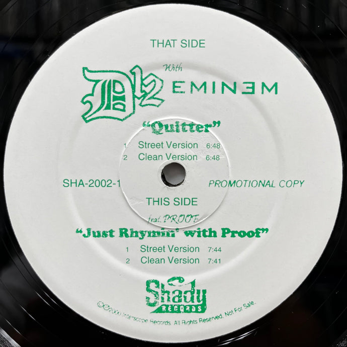 D12 - EMINEM / Quitter / Just Rhymin' With Proof (Reissue, 12inch