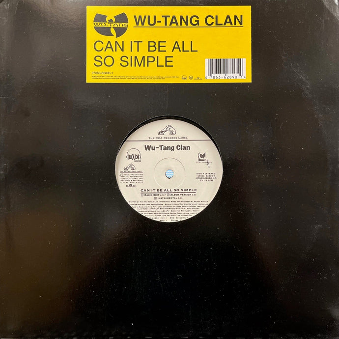 WU-TANG CLAN / Can It Be All So Simple / Wu-Tang Clan Ain't Nuthing Ta F' Wit (07863-62890-1, 12inch)