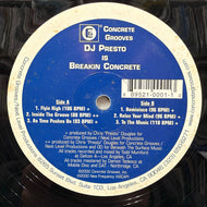 DJ PRESTO / DJ Presto Is Breakin Concrete (CG 0001, 12inch)