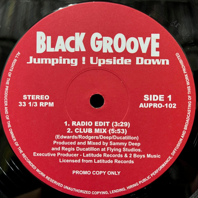 BLACK GROOVE / Jumping ! Upside Down (AUPRO-102, 12inch)