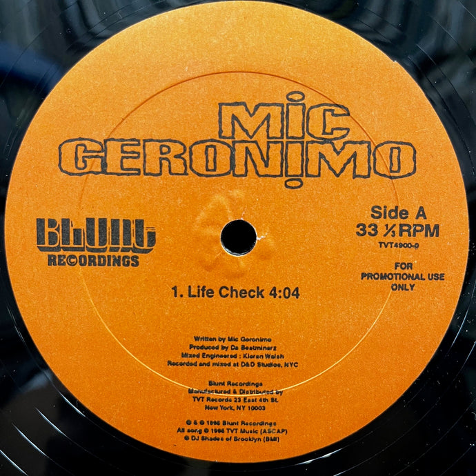 MIC GERONIMO / Life Check (TVT 4900-0, 12inch) Promo – TICRO MARKET