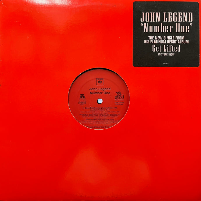 JOHN LEGEND / Number One feat. Kanye West (44 073528, 12inch