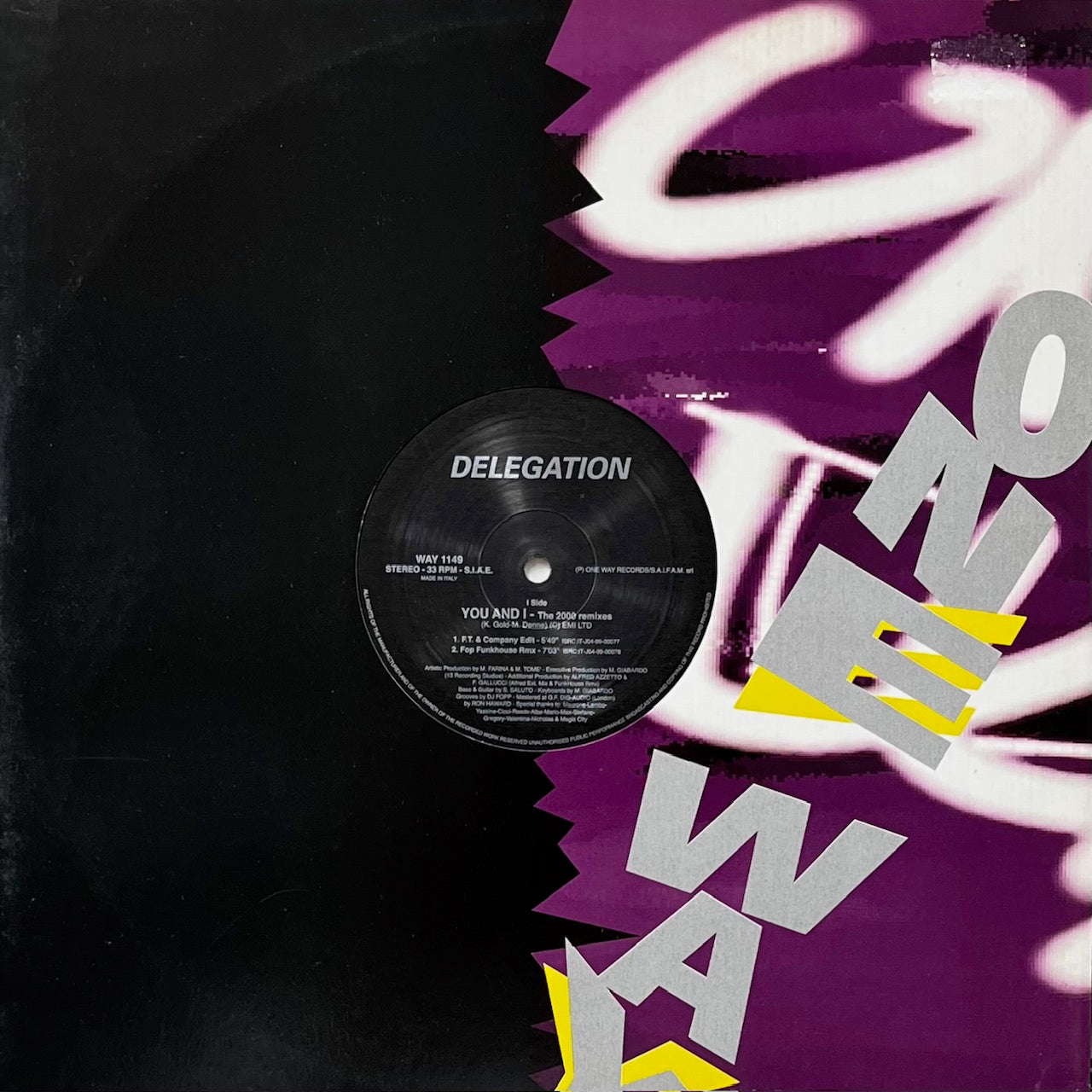 DELEGATION / You And I (The 2000 Remixes) WAY 1149, 12inch – TICRO