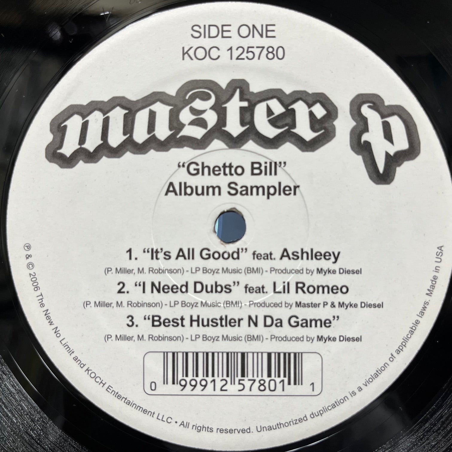 MASTER P / Ghetto Bill - Album Sampler (KOC 125780, 12inch