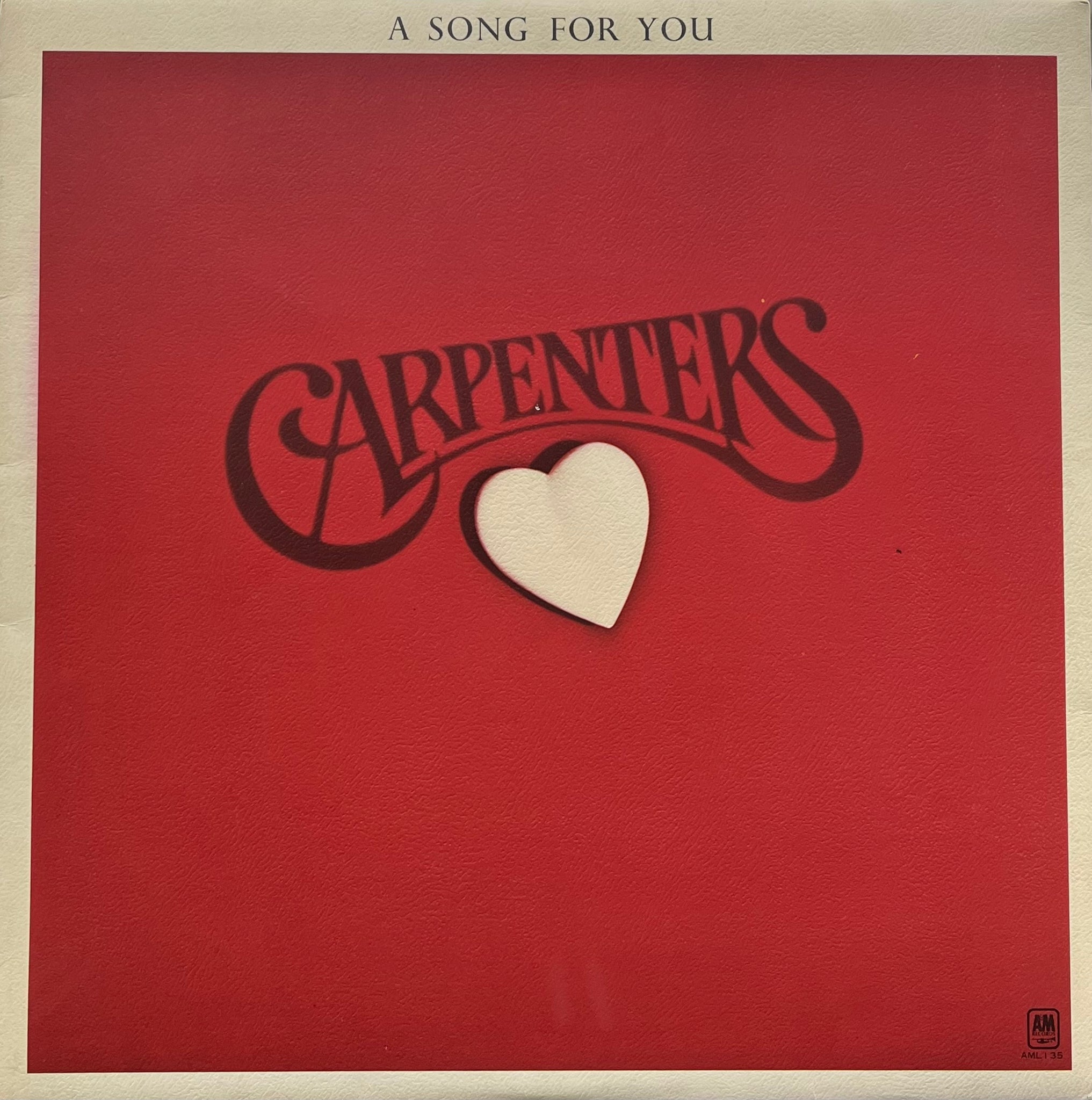 美品LP カーペンターズ A SONG FOR YOU 国内盤 A&M レコード CARPENTERS / A Song For You (A&M, AML-135, LP) – TICRO MARKET