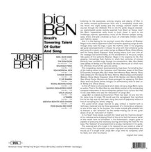 画像をギャラリービューアに読み込む, JORGE BEN / Big Ben (Brazil's Towering Talent Of Guitar And Song) 180g LP
