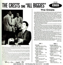 Load image into Gallery viewer, CRESTS / The Crests Sing All Biggies LP
