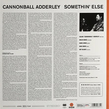 画像をギャラリービューアに読み込む, CANNONBALL ADDERLEY / Somethin' Else (WaxTime In Color, 190g,  LP)
