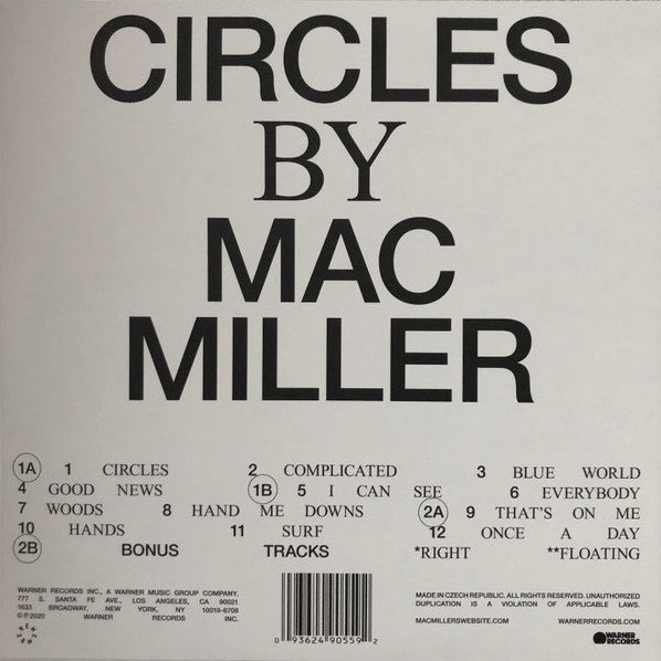 MAC MILLER / Circles (inc.Good News) EU, 2LP – TICRO MARKET