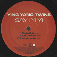 YING YANG TWINS / SAY I YI YI (12inch)