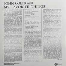 Load image into Gallery viewer, JOHN COLTRANE / My Favorite Things (  Second Records – SRPD0024, LP)
