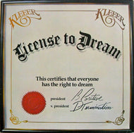 KLEEER / License To Dream (SD 19288, LP)