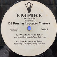 THERESA / I WANT TO KNOW YA BETTER
