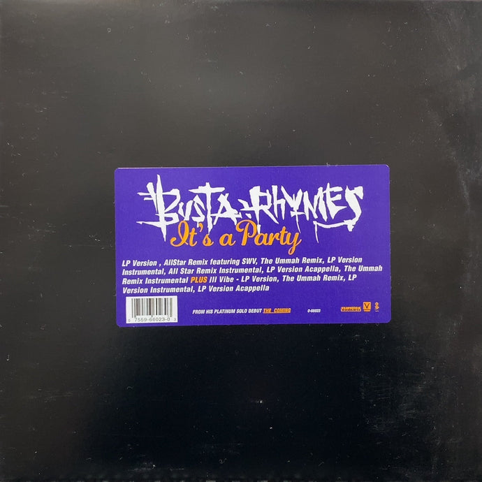 BUSTA RHYMES / It's A Party (0-66023, 12inch)