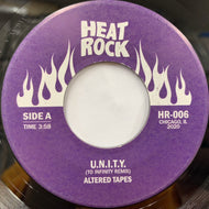 ALTERED TAPES / U.N.I.T.Y. (To Infinity Remix + Instrumental) HR-006, 7inch