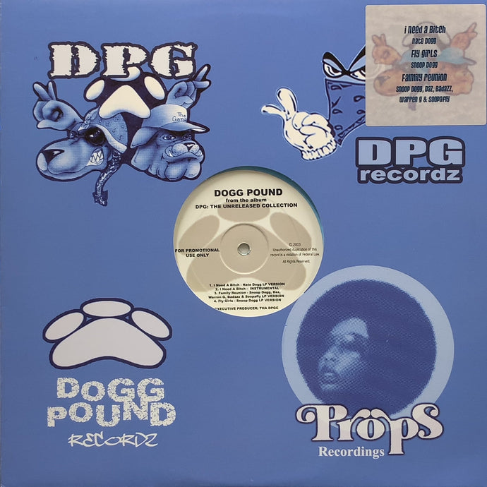 DOGG POUND / DPG: The Unreleased Collection (DPG3, 12inch)