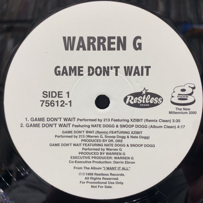 WARREN G / Game Don't Wait Remix (75612-1, 12inch)