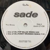 SADE / Kiss Of Life (Top Billin' Remix) duorm 27-036, 12inch