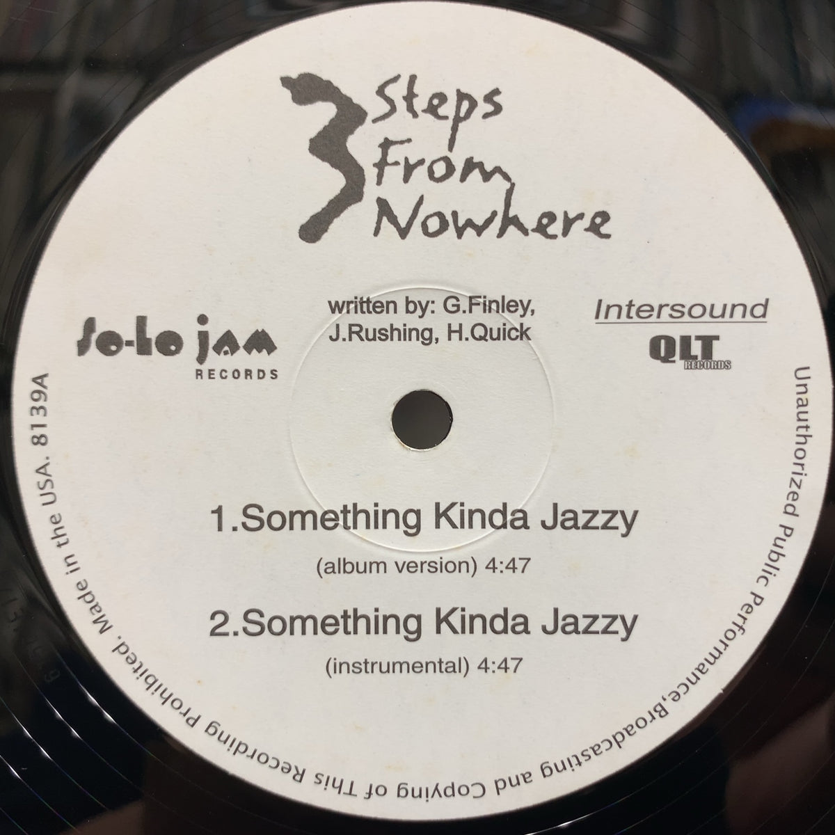 3 Steps From Nowhere アナログレコード レコード 3 Steps From Nowhere アナログレコード