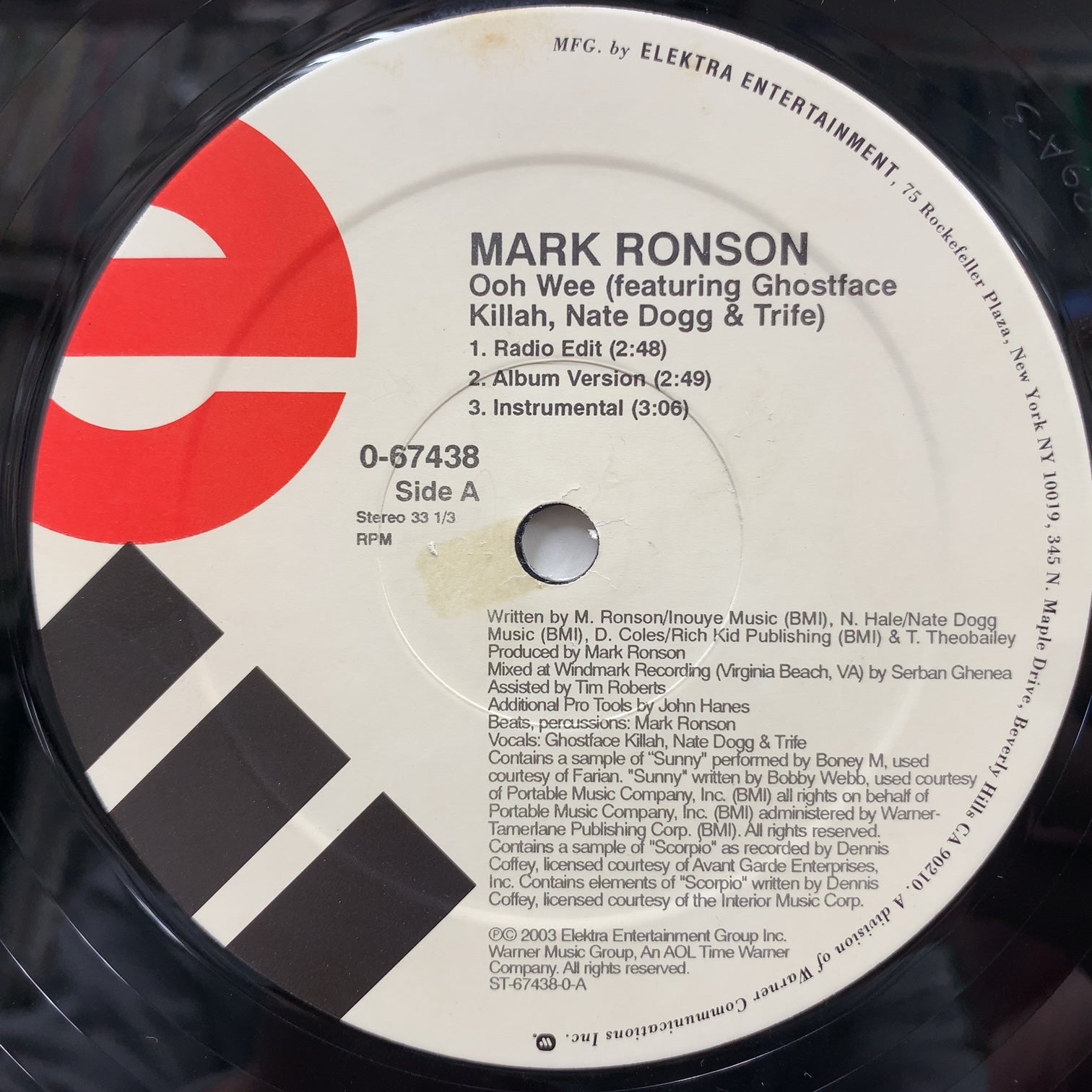 MARK RONSON / Ooh Wee / On The Run (67438-0, 12inch) – TICRO MARKET