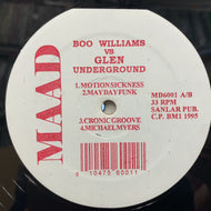 BOO WILLIAMS vs GLEN UNDERGROUND / Boo Williams vs Glen Underground (MD6001, 12inch x 2)